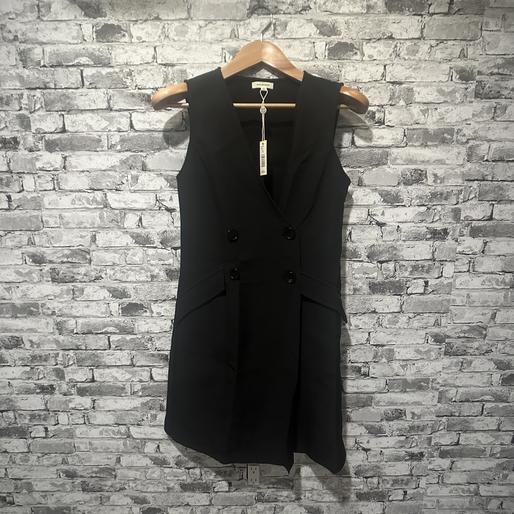 NWT Max Studio Black Double-Breasted Women's Dress Size S